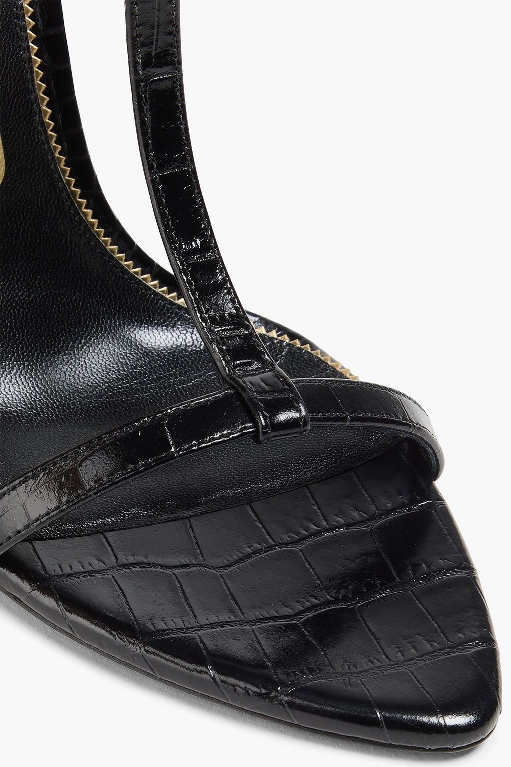 TOM FORD Croc-effect leather sandals
