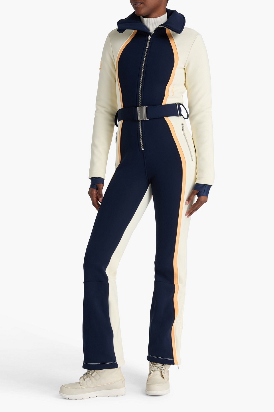 Cordova Tirol Belted Softshell Ski Suit In Multi