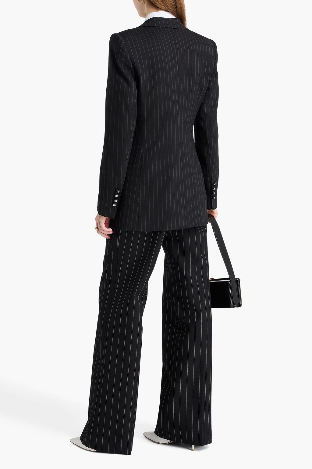 DOLCE&GABBANA Pinstriped wool-blend blazer