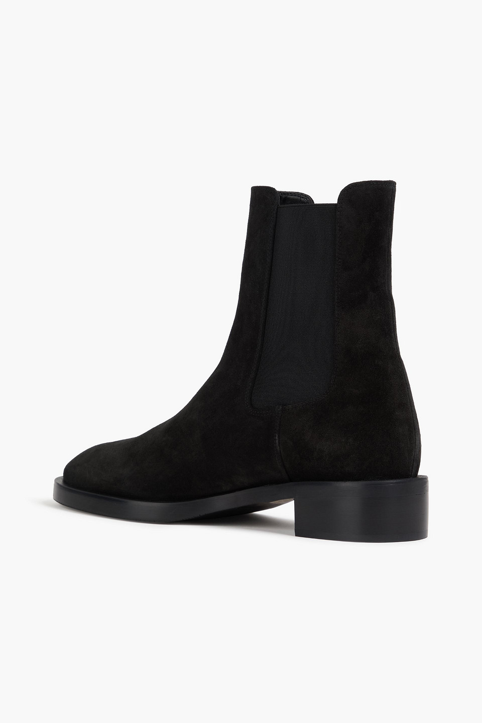 Stuart Weitzman Lenora Suede Chelsea Boots In Black