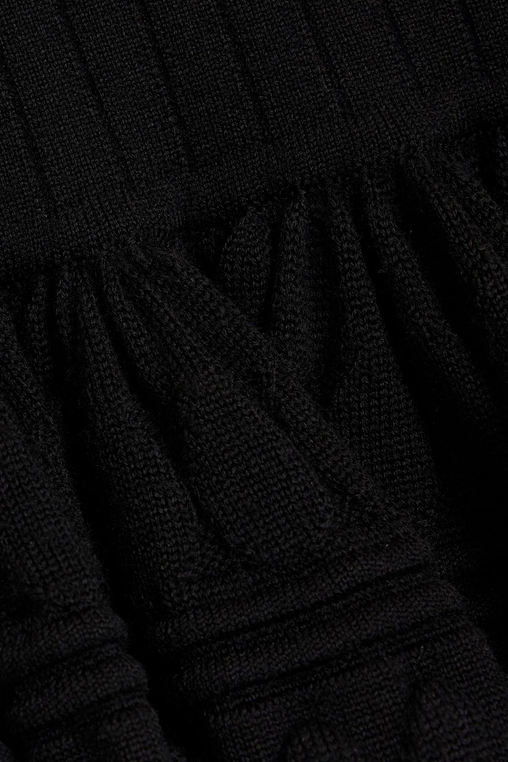 ALAÏA Flared wool-blend mini dress