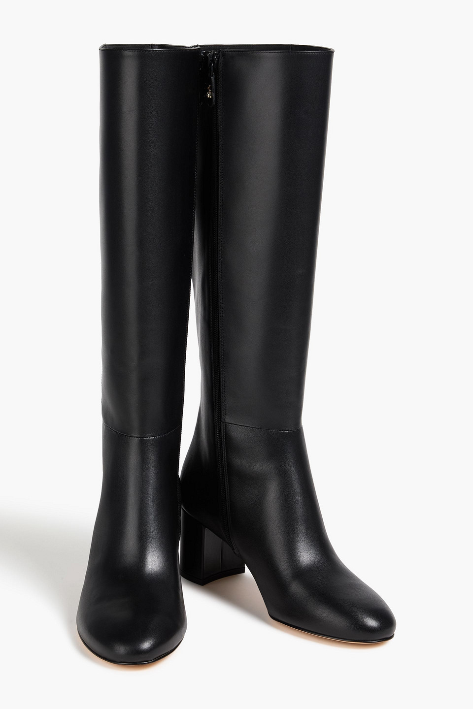 Stuart Weitzman Celina 60 Leather Knee Boots In Black