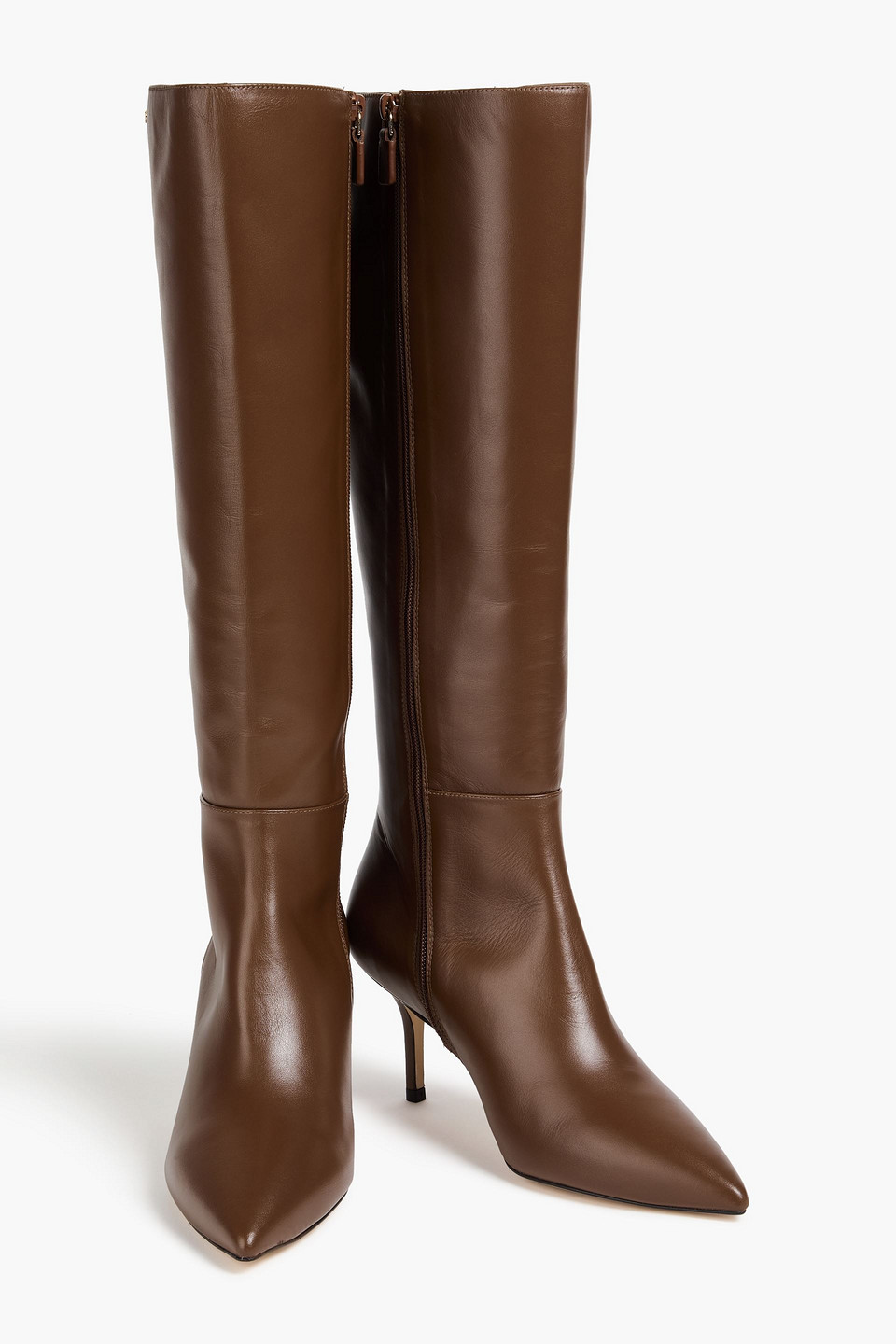 Stuart Weitzman Mara 75 Kniehohe Stiefel Aus Leder In Brown