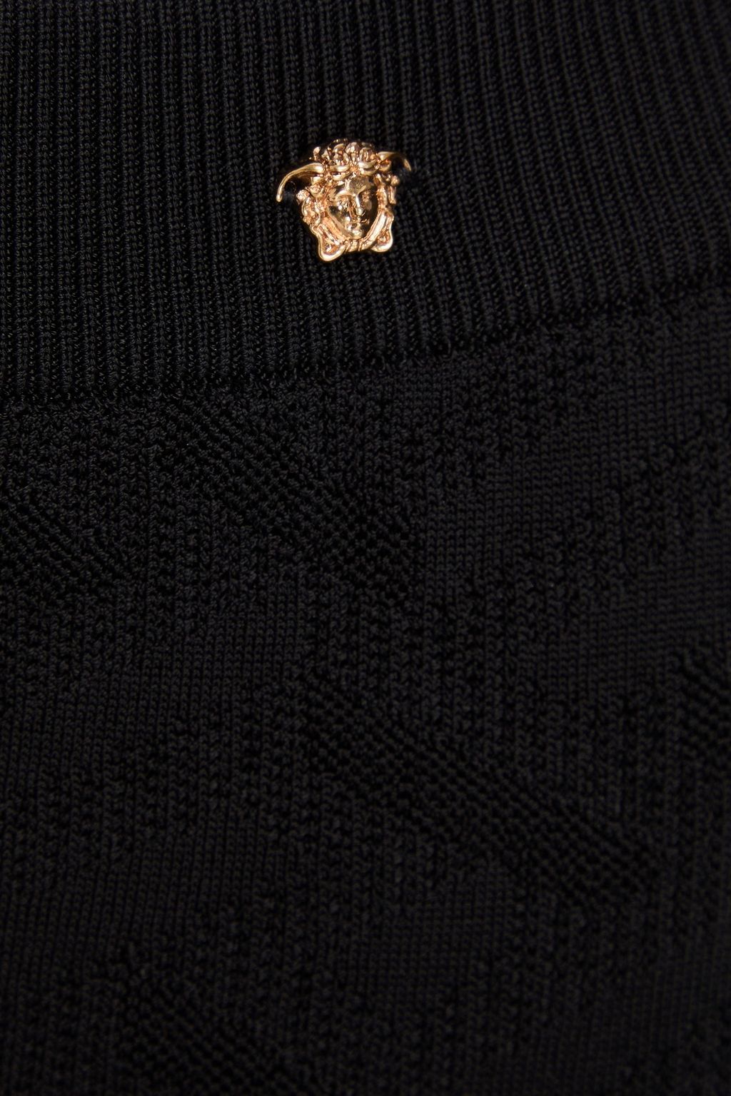 VERSACE Jacquard-knit flared pants