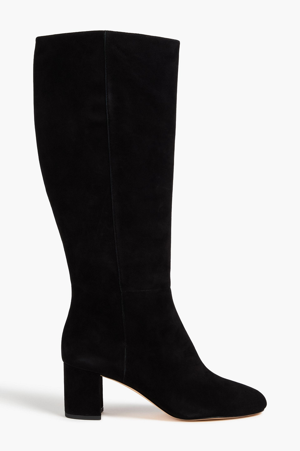 Stuart Weitzman Celina Suede Knee Boots In Black