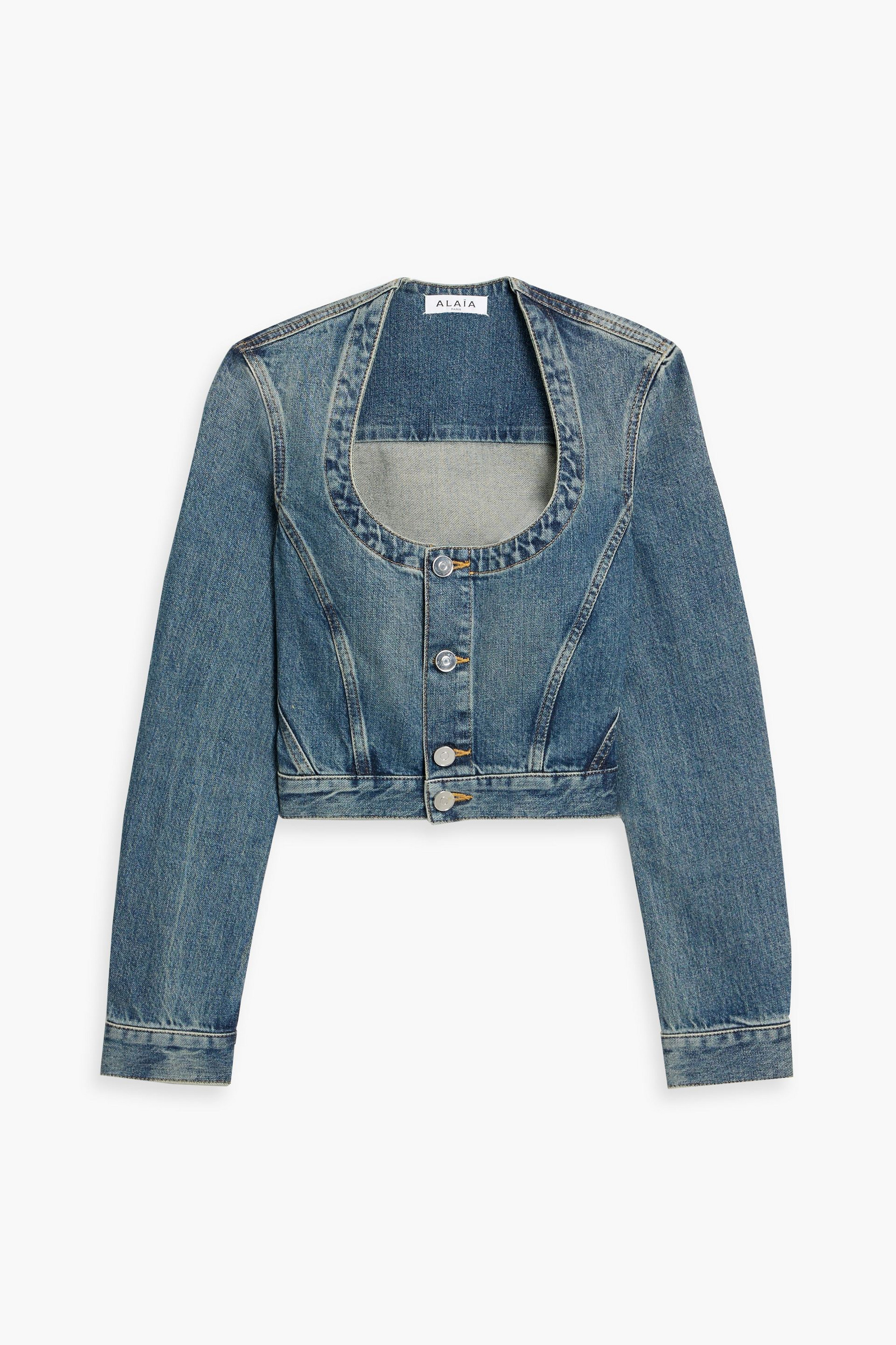 ALAIA デニムジャケット Alaïa - Cropped denim jacket | Plush