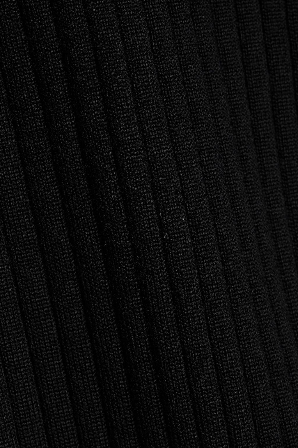 ALAÏA Ribbed wool-blend turtleneck sweater