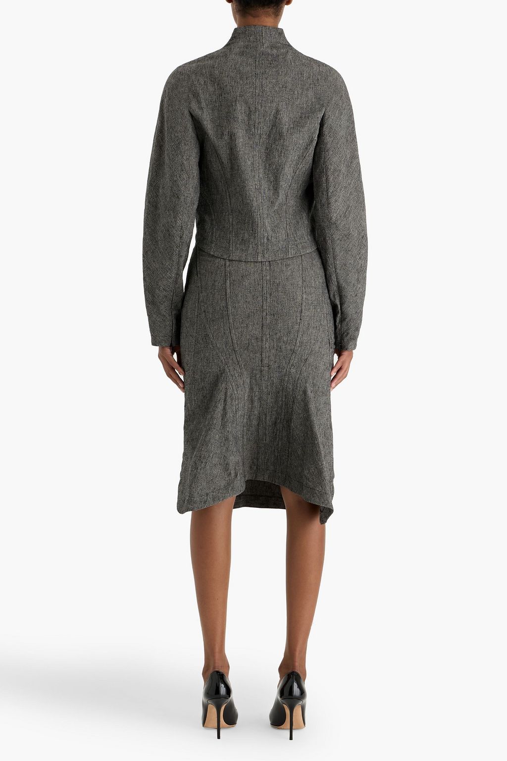 ALAÏA Linen-blend skirt