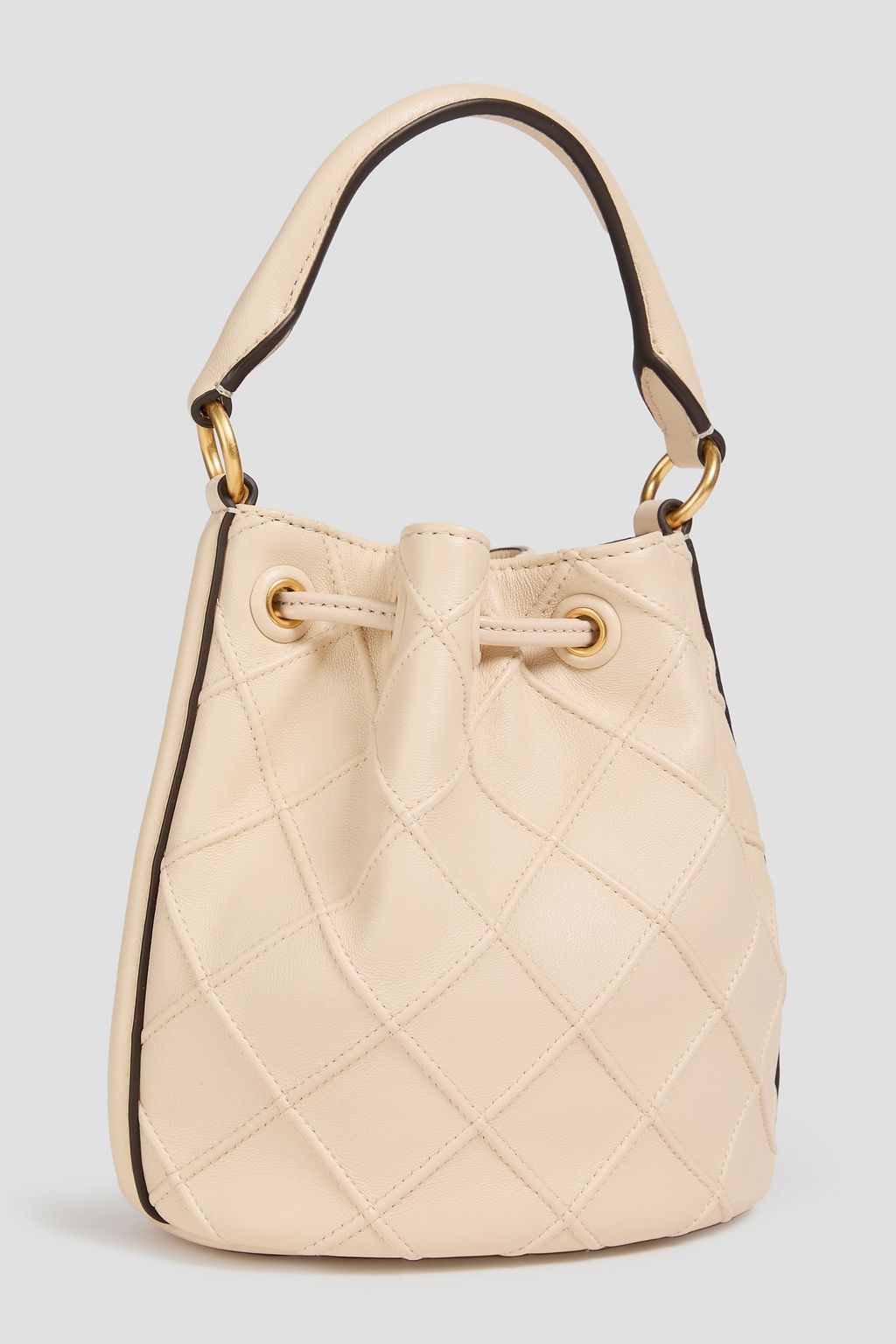 TORY BURCH Fleming quilted leather bucket bag