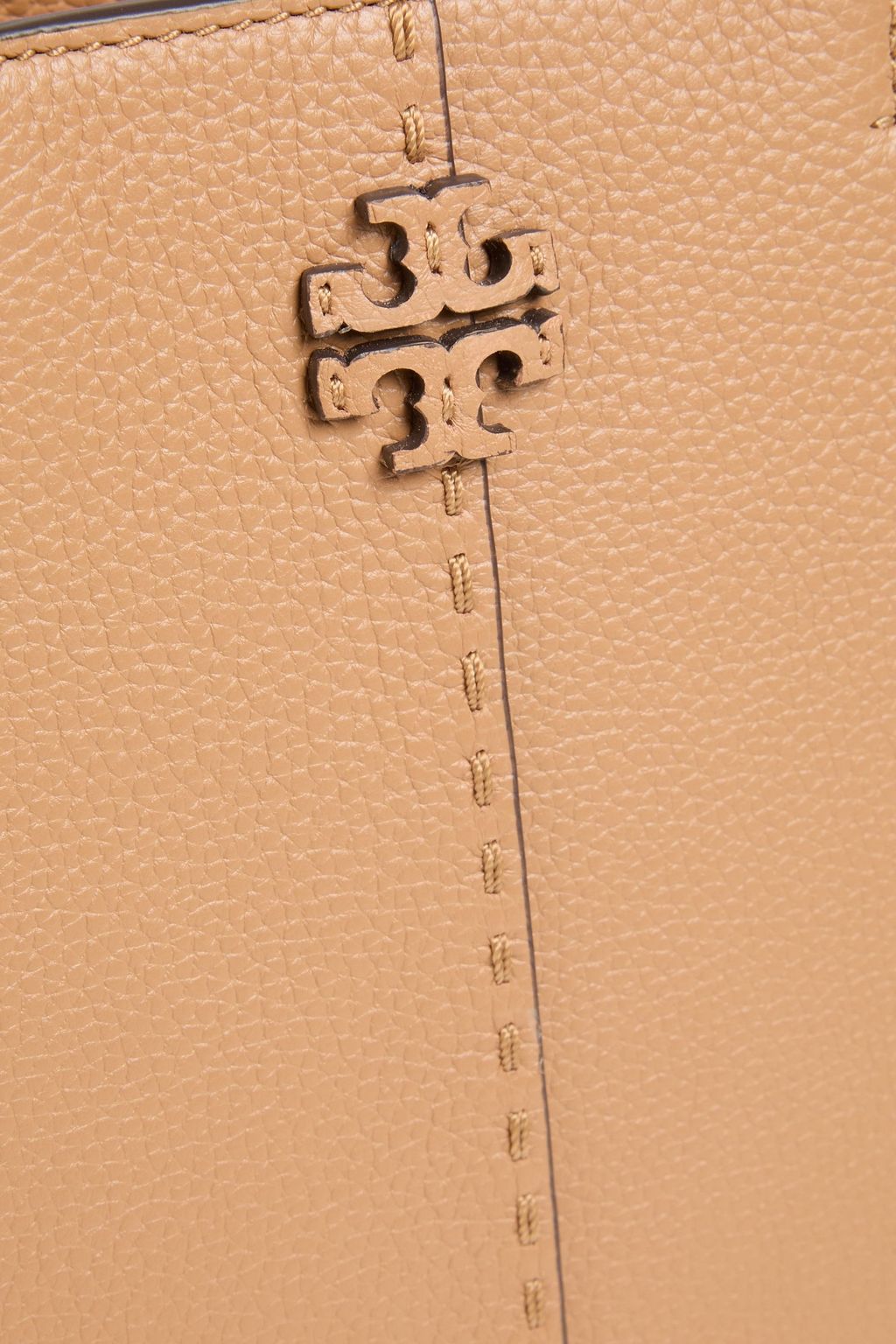 TORY BURCH Mcgraw pebbled-leather tote