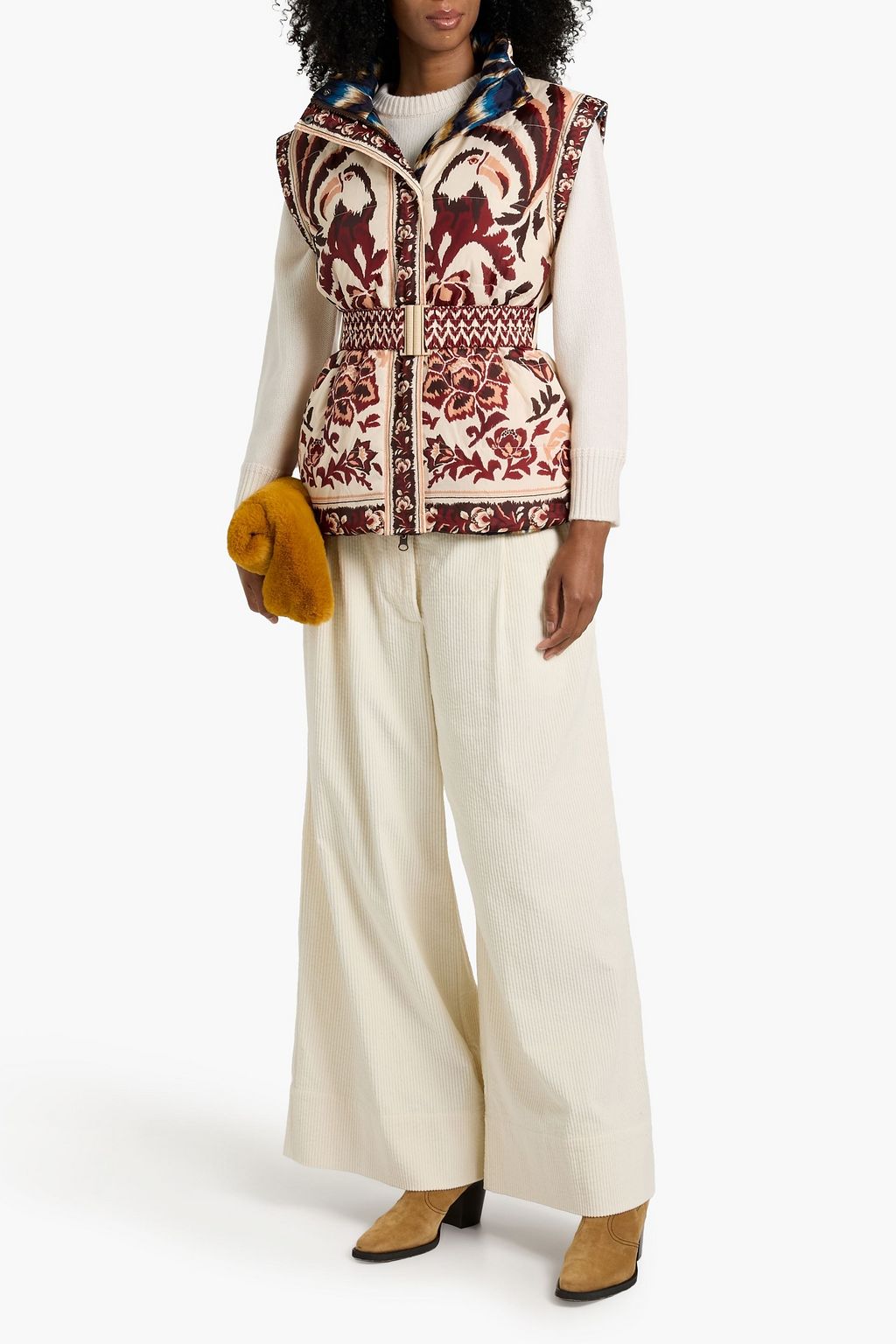 FARM RIO Reversible belted printed shell jacket