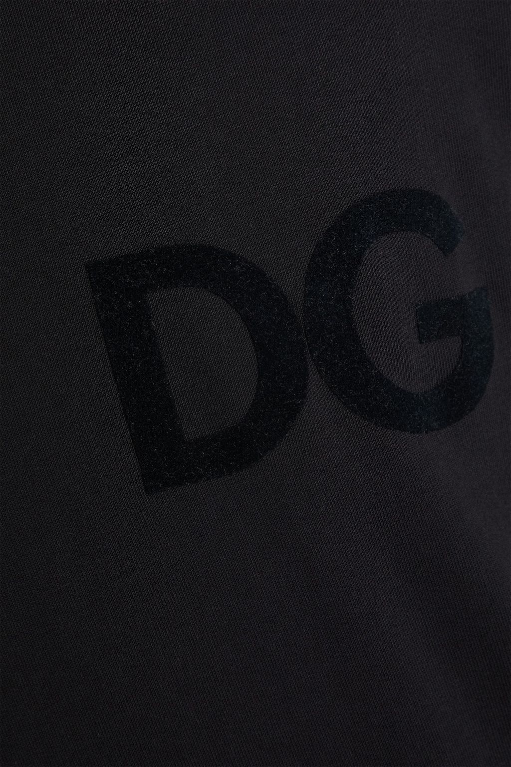 DOLCE&GABBANA سويت شيرت من قطن تيري فرنسي مطاطي بنقشات بارزة