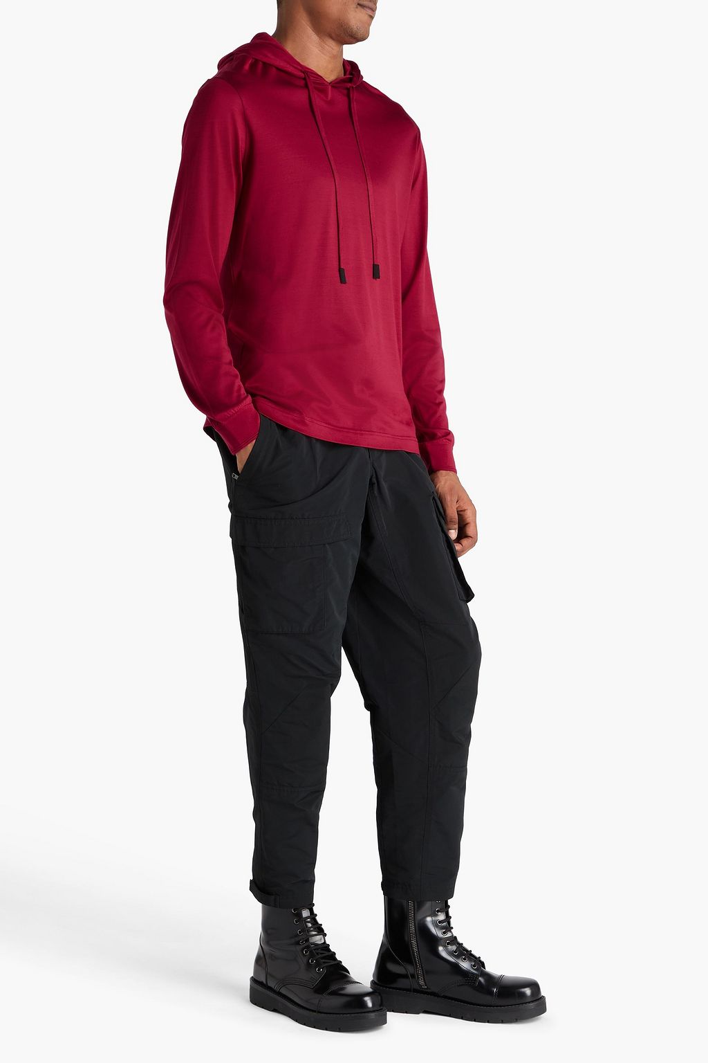 DOLCE&GABBANA Silk-jersey hoodie