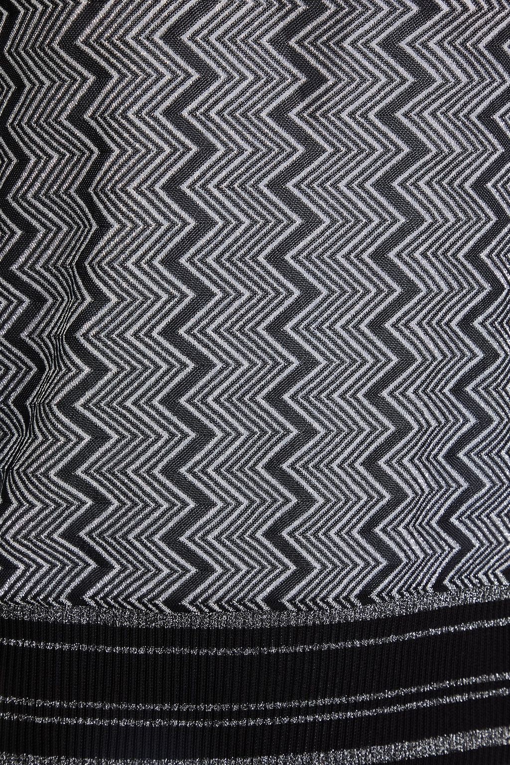 MISSONI بلوزة بحبكة كروشيه بلون ميتاليك