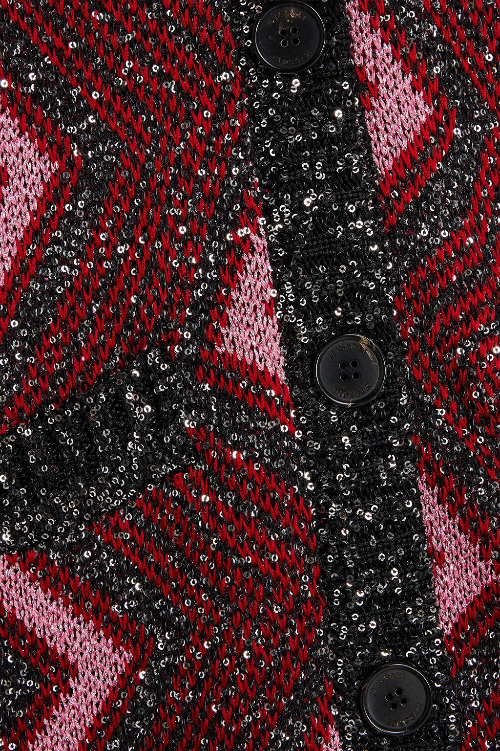 MISSONI かぎ針編みニット カーディガン スパンコール付き