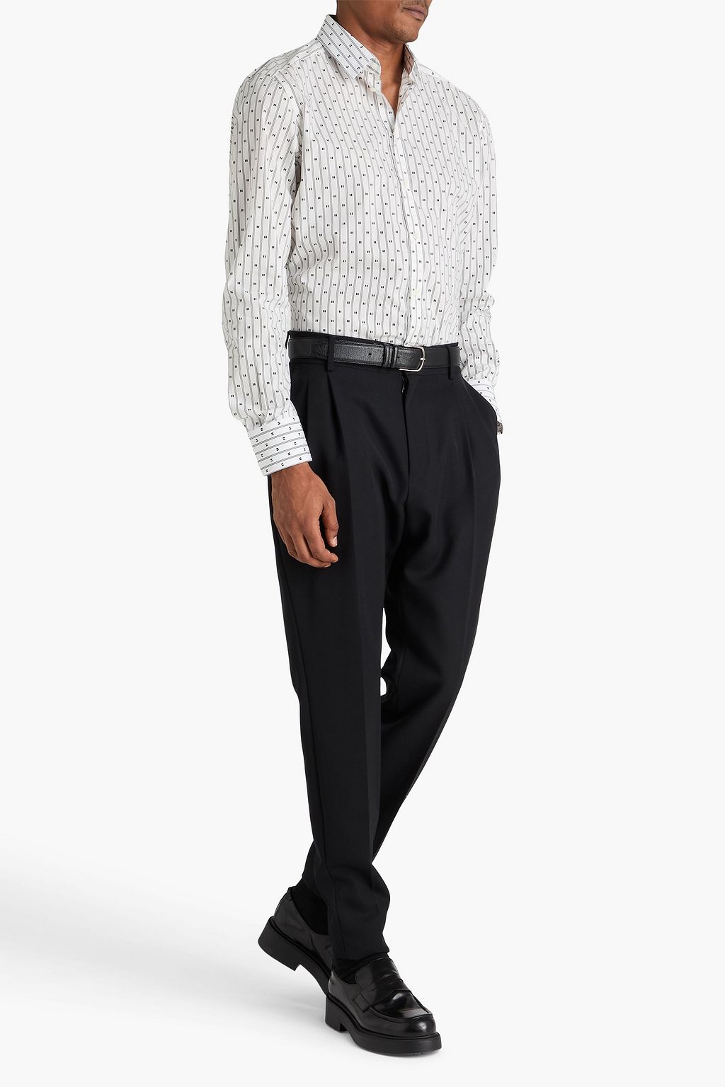 DOLCE&GABBANA Printed cotton-poplin shirt