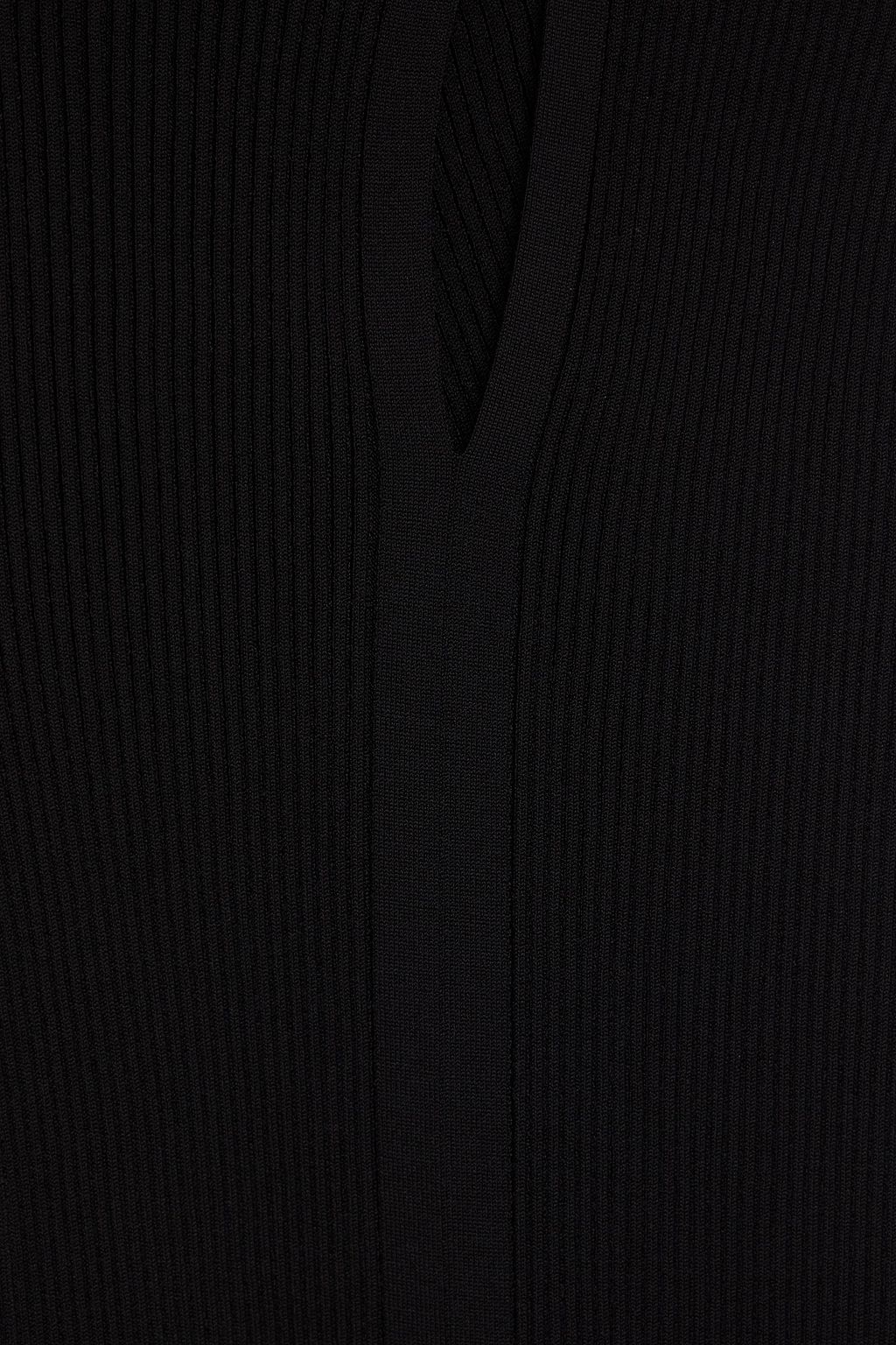 VERSACE فستان متوسط الطول بحبكة بتصميم مضلّع وبفتحات