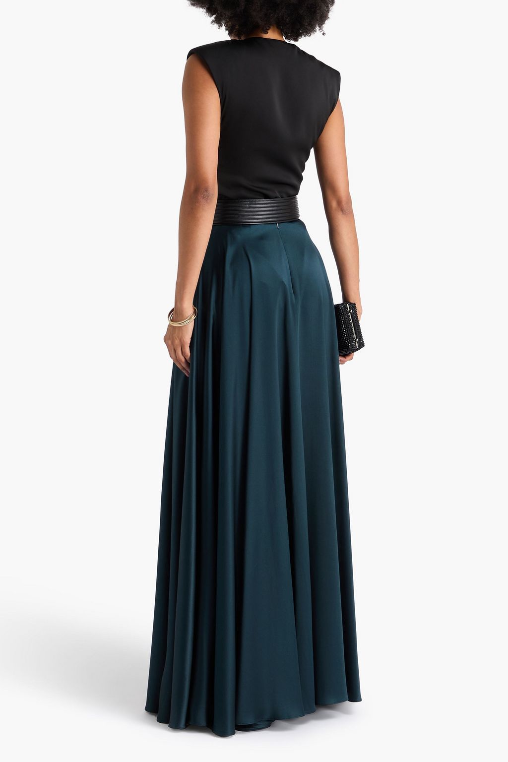 JENNY PACKHAM Silk-satin maxi skirt