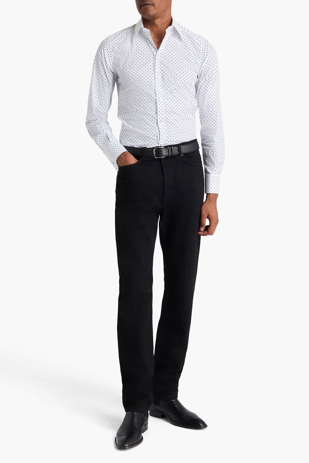 DOLCE&GABBANA Polka-dot cotton shirt
