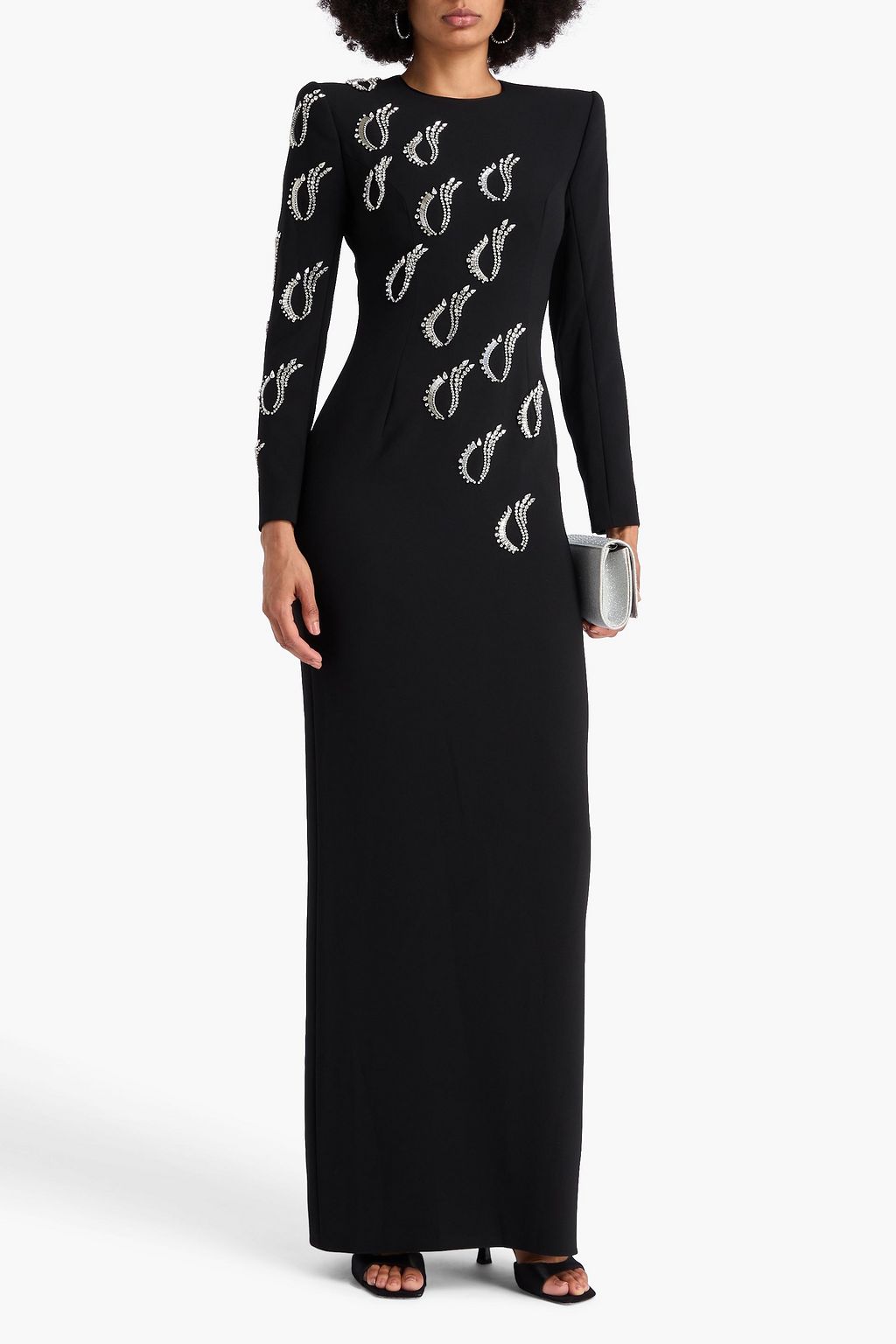 JENNY PACKHAM Embellished crepe gown