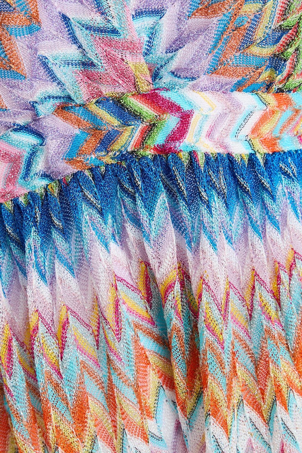 MISSONI بلاي سوت من نسيج بحبكة كروشيه بلون معدني