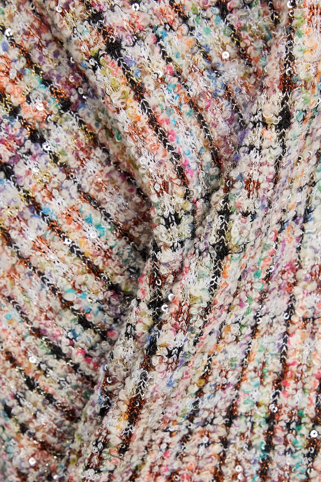 MISSONI ブークレニット セーター スパンコール付き メタリック