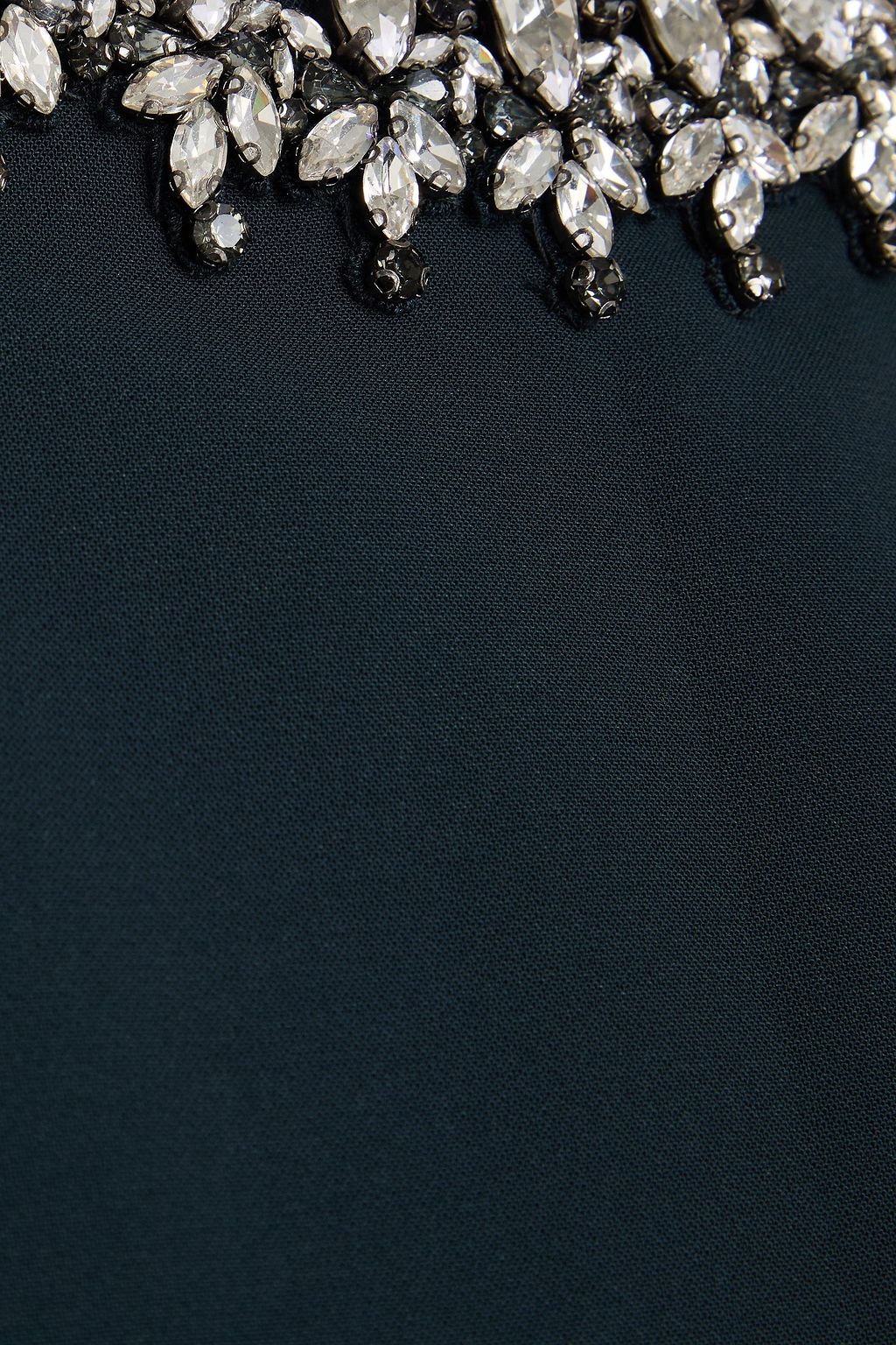 JENNY PACKHAM Crystal-embellished crepe gown