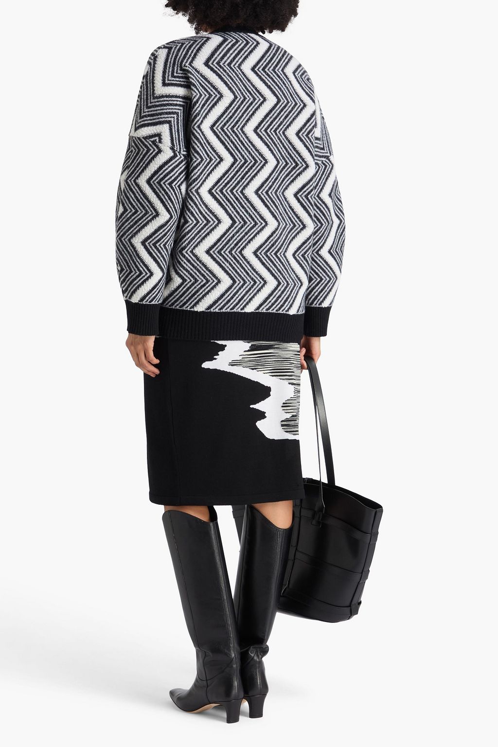 MISSONI سويتر من الصوف مجعّدة بطريقة بوكليه