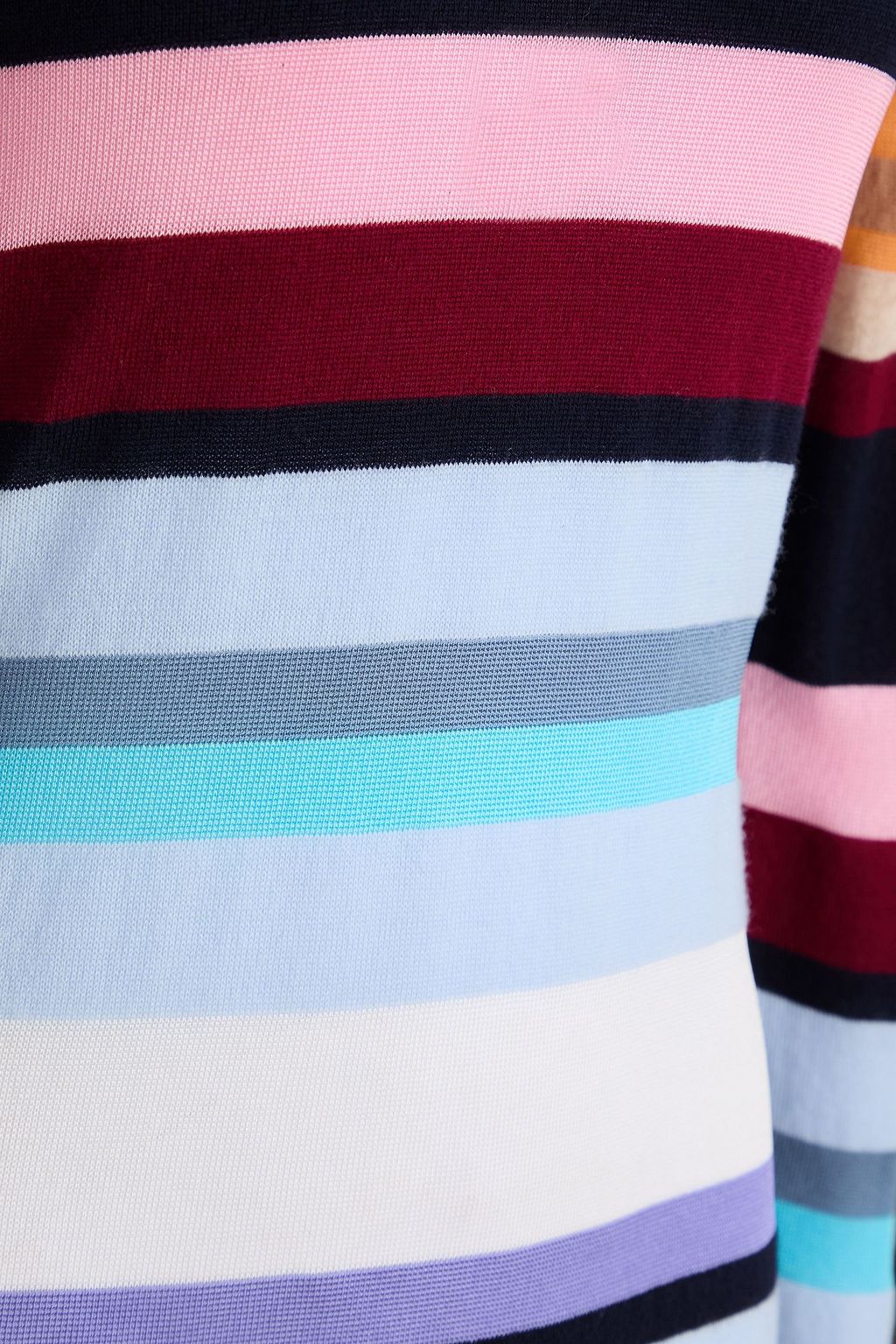 MISSONI فستان طويل من مزيج الصوف بتصميم مخطط