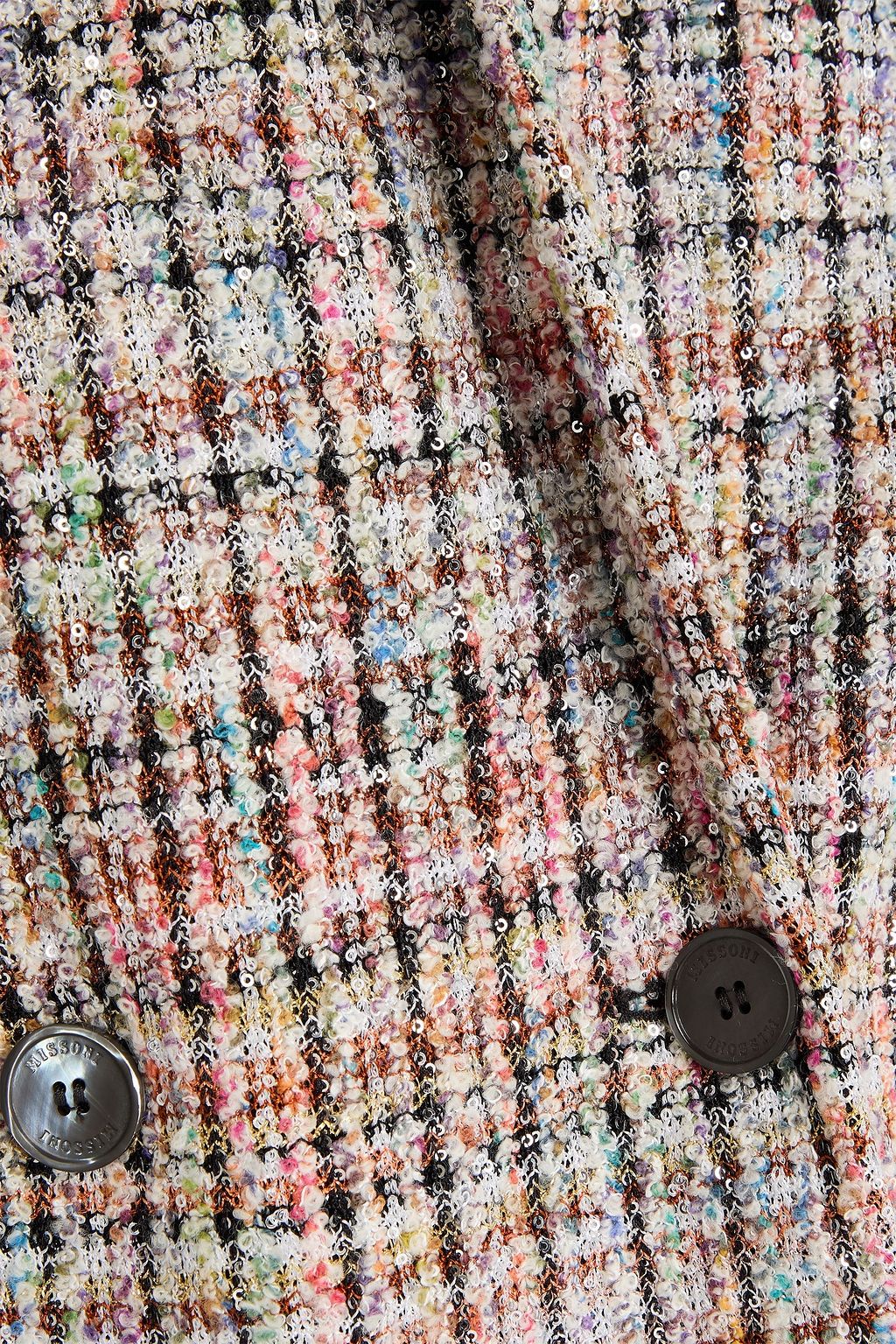 MISSONI ブークレツイード ダブルブレストブレザー スパンコール付き