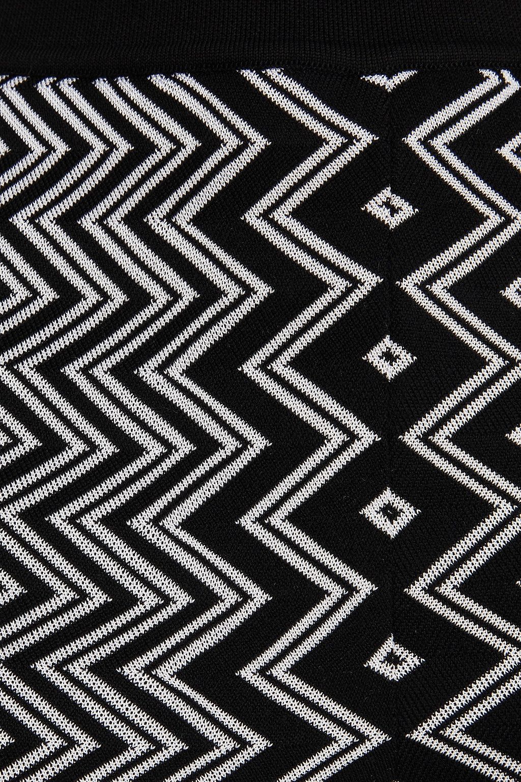 MISSONI بنطال بأرجل واسعة من مزيج الصوف بحبكة كروشيه
