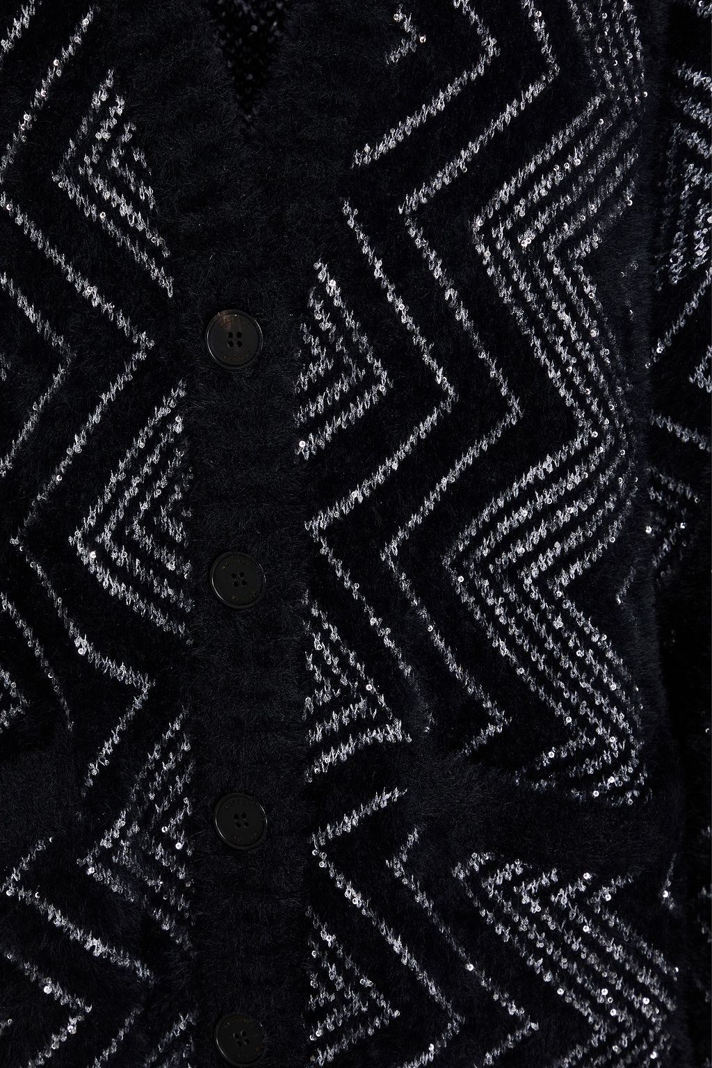 MISSONI كارديغان من نسيج بحبكة كروشيه مزين بأقراص برّاقة