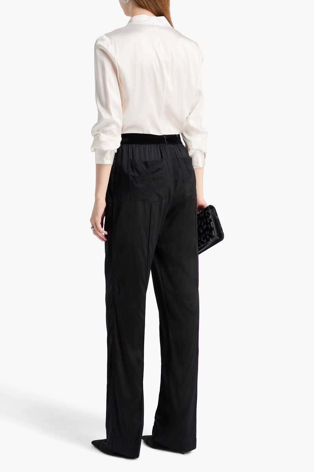 TOM FORD Stretch-silk satin shirt