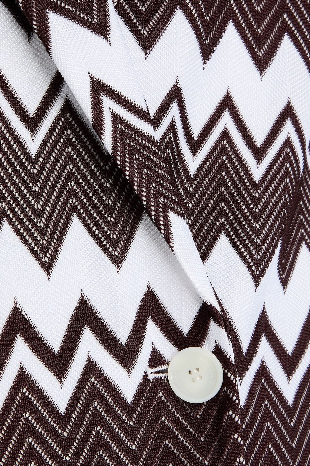 MISSONI بليزر بحبكة كروشيه بصفين من الأزرار