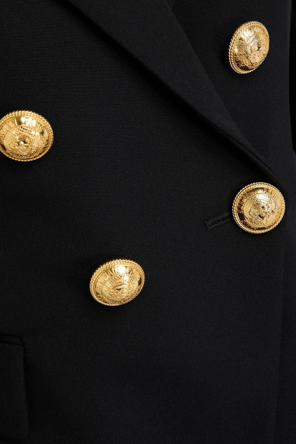 BALMAIN Doppelreihiger Blazer aus Grain de Poudre aus Wolle