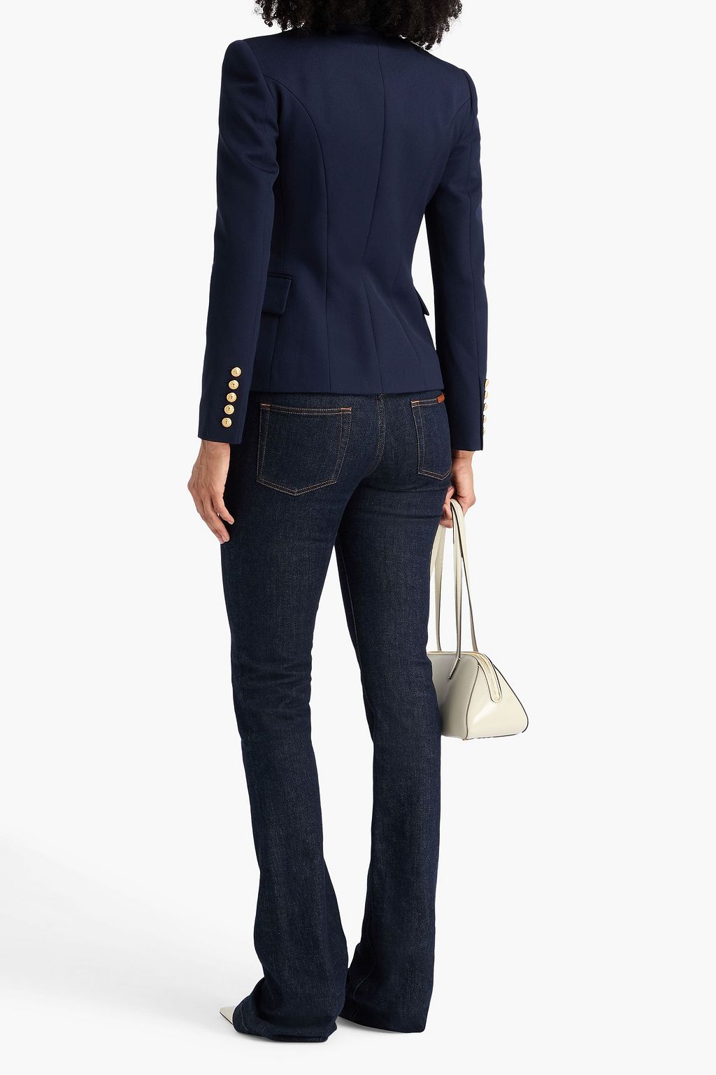 BALMAIN Doppelreihiger Blazer aus Woll-Twill