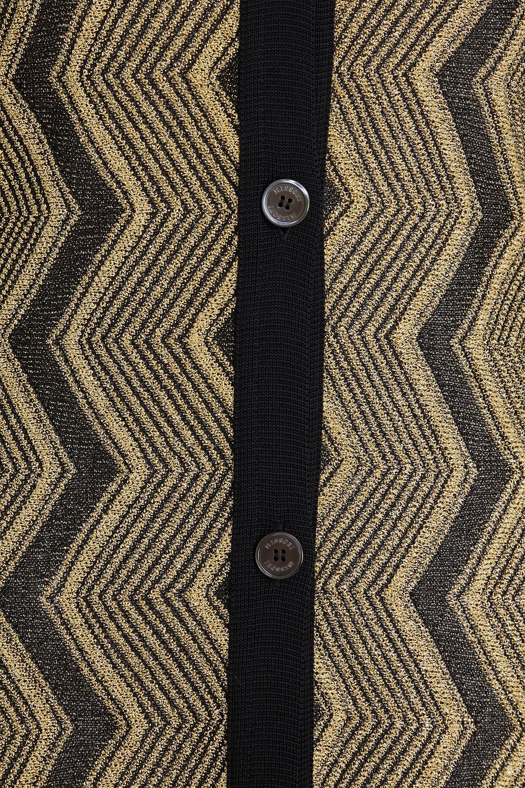 MISSONI كارديغان بحبكة كروشيه بلون معدني