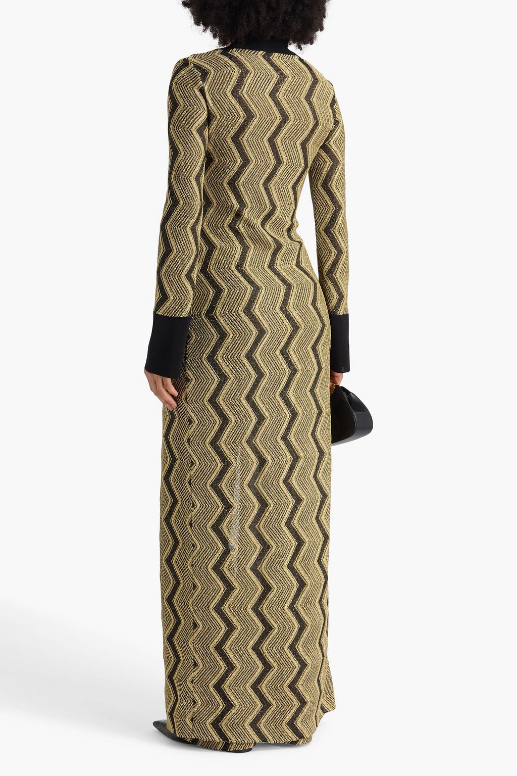 MISSONI كارديغان بحبكة كروشيه بلون معدني