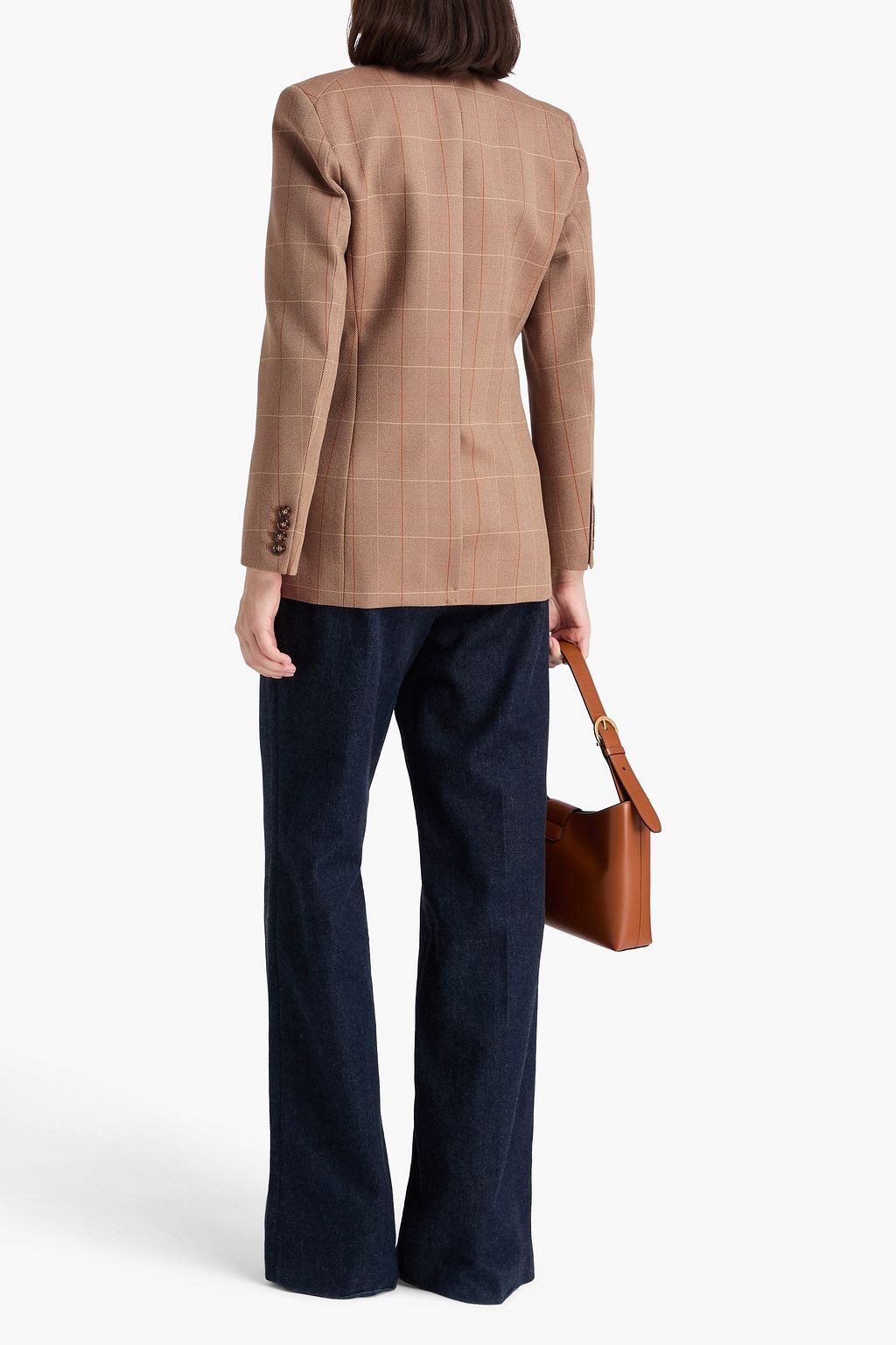 VICTORIA BECKHAM Checked wool blazer