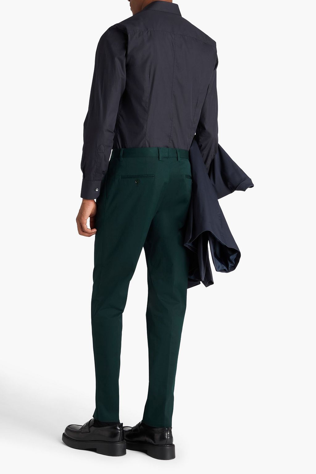 DOLCE&GABBANA Tapered stretch-cotton chinos