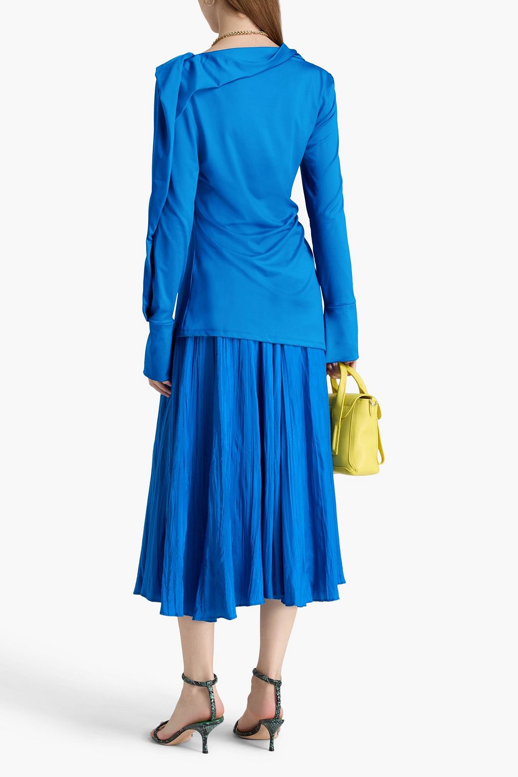 VICTORIA BECKHAM Ruched stretch-jersey top
