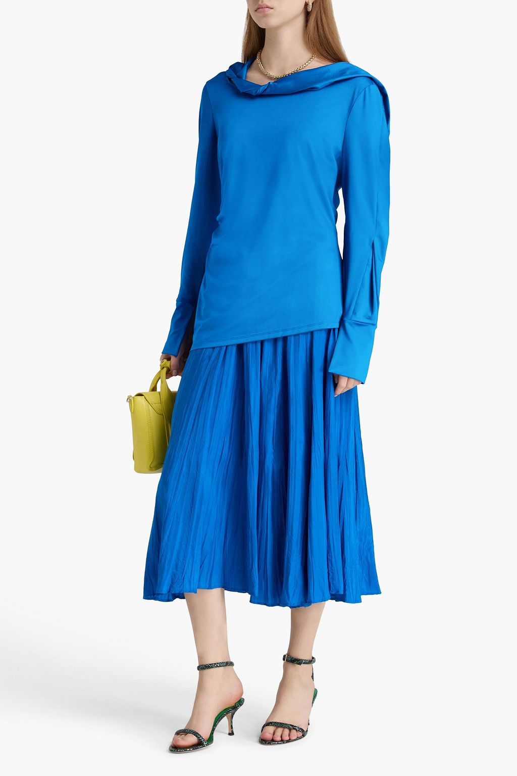 VICTORIA BECKHAM Ruched stretch-jersey top