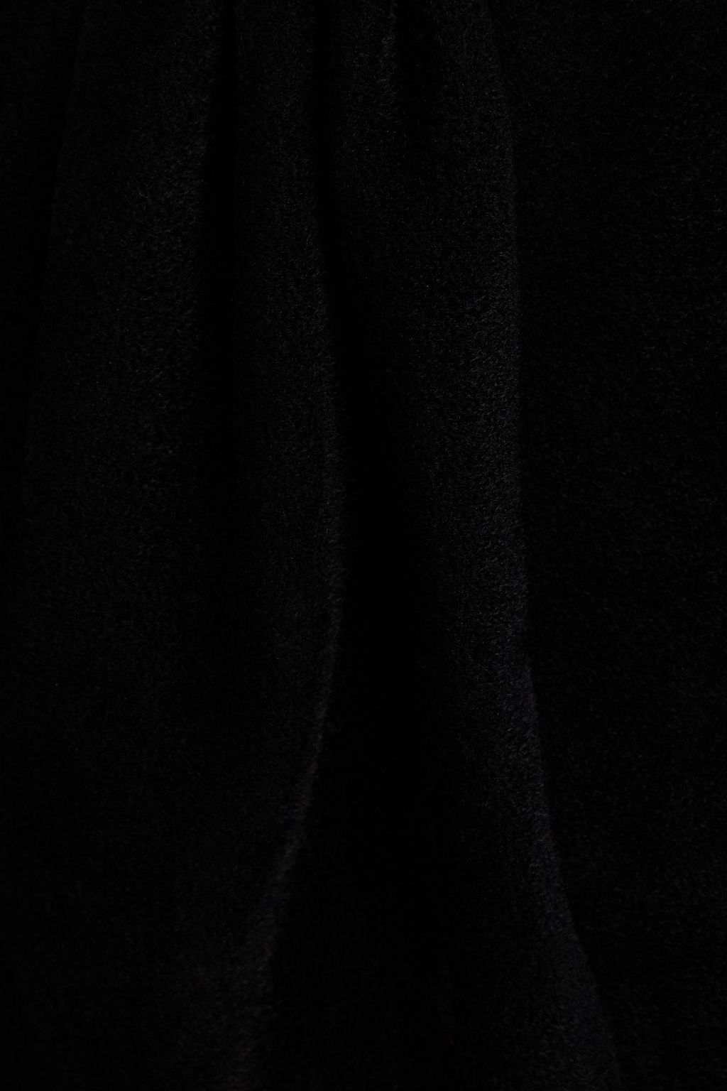 VERSACE فستان قصير من الصوف الناعم بصميم مزموم