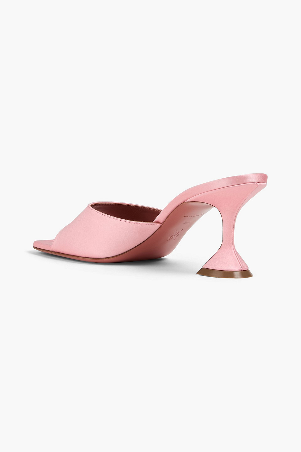 Amina Muaddi Lupita Satin Mules In Pink