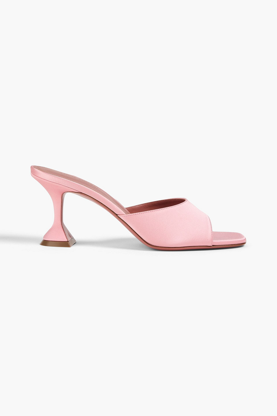 Amina Muaddi Lupita Satin Mules In Pink