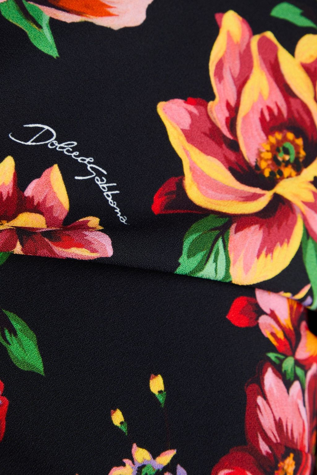 DOLCE&GABBANA Floral-print crepe top