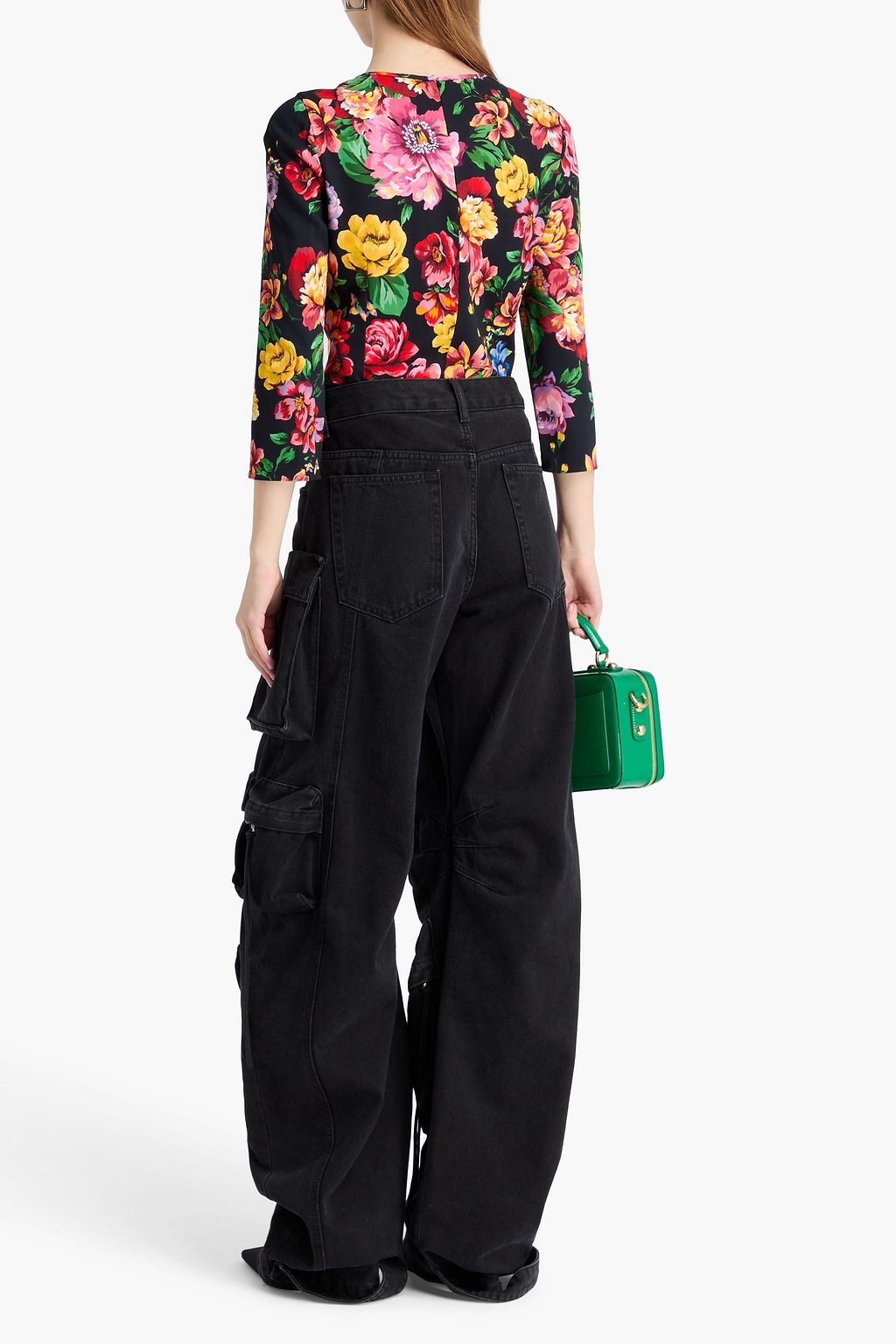 DOLCE&GABBANA Floral-print crepe top