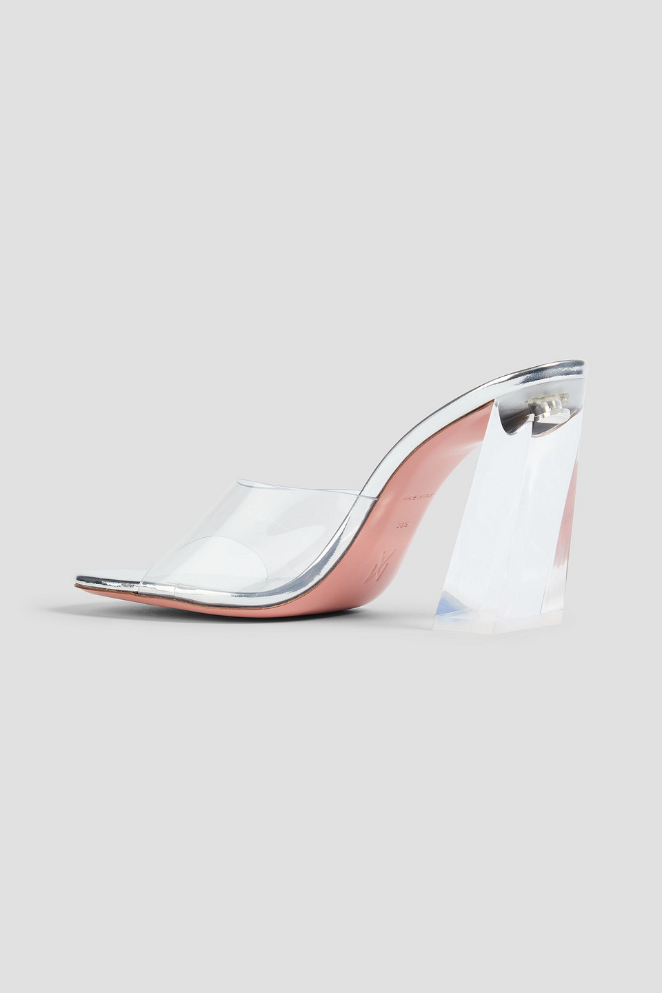 Amina Muaddi Pvc Mules In Multi