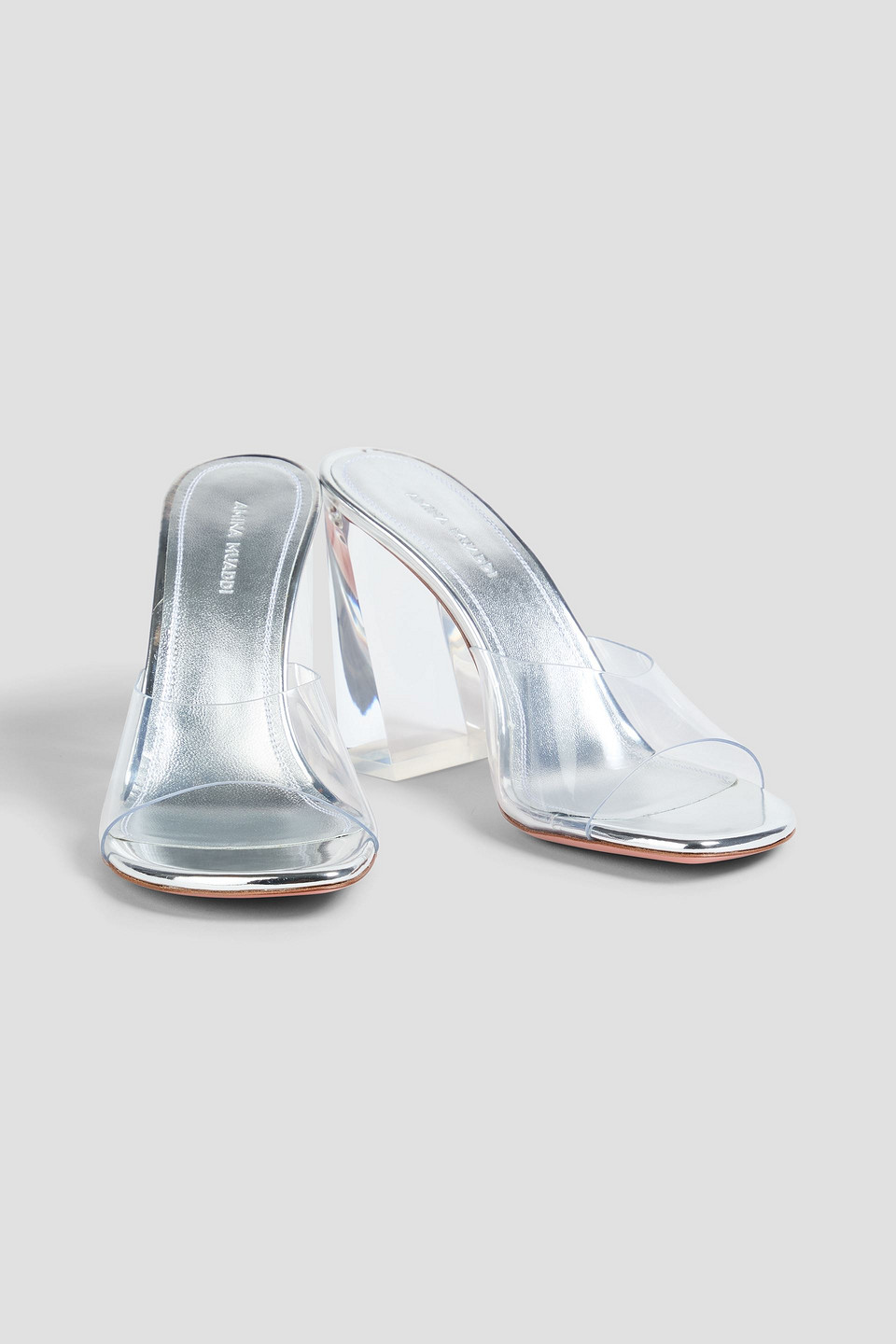 Amina Muaddi Pvc Mules In Multi