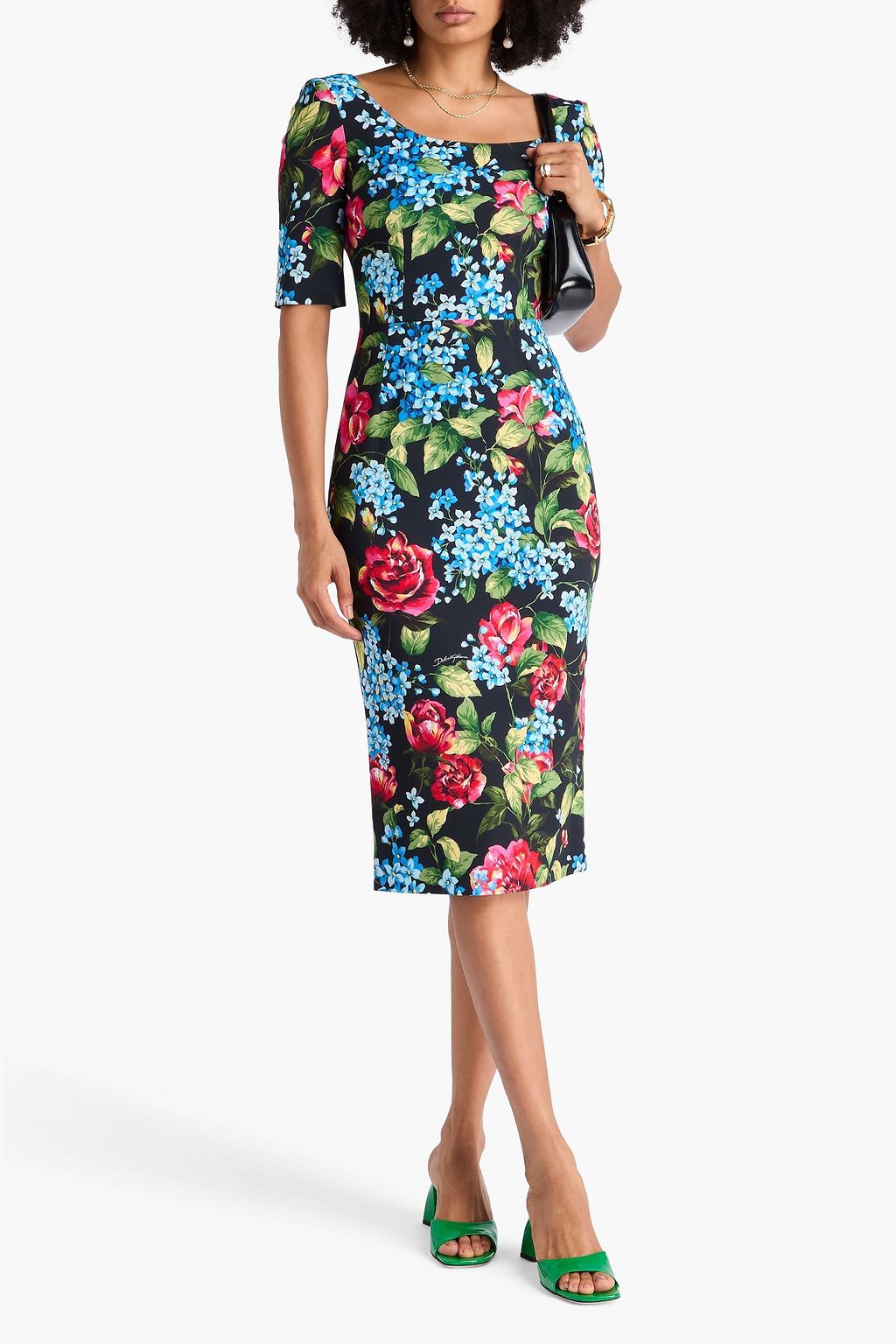 floral crepe midi dress Altuzarra Carrol Floral-print Silk-crepe Midi Dress - Women - Ivory Dresses